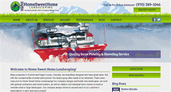 Desktop Screenshot of homesweethomelandscaping.com
