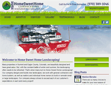 Tablet Screenshot of homesweethomelandscaping.com